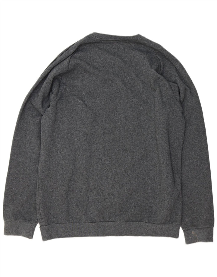 ADIDAS Mens Moletom Jumper XL Cinza Algodão