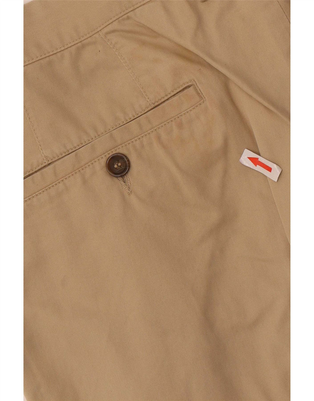 Calça chino reta masculina Marlboro Classics W38 L30 bege