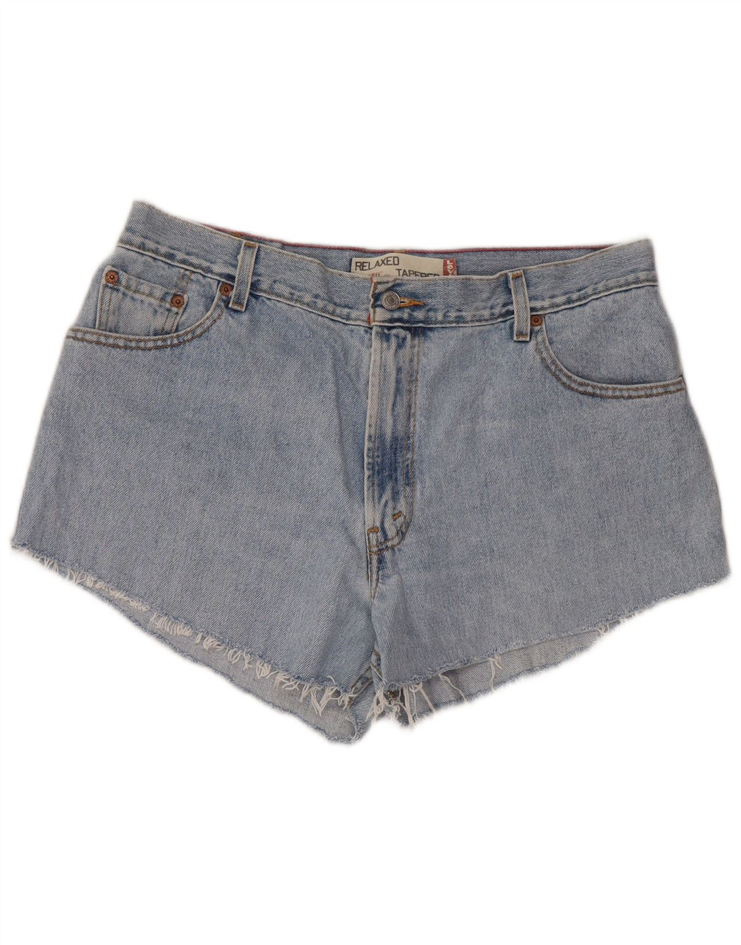 LEVI'S Shorts jeans feminino 550 com ajuste relaxado e cintura alta US 16 2XL W34 azul