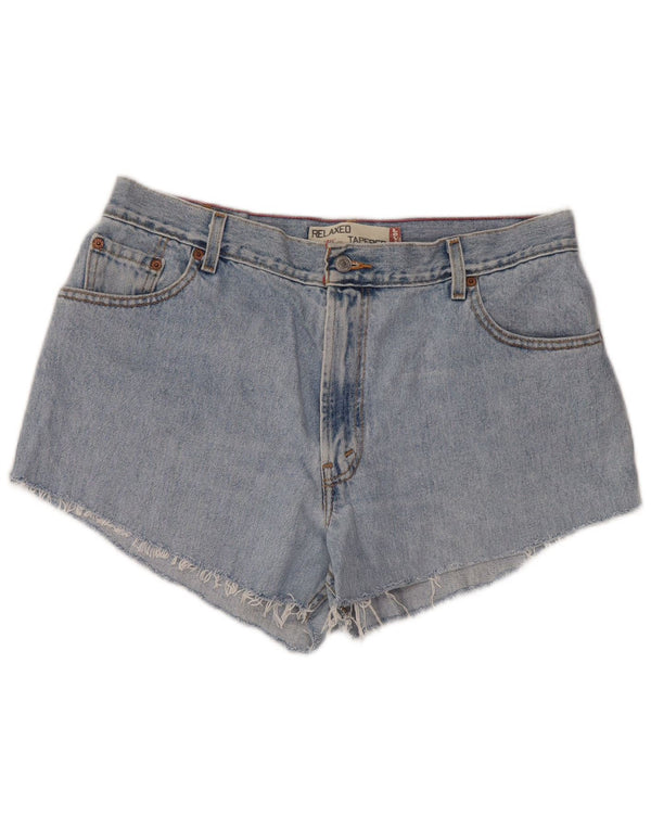 LEVI'S Shorts jeans feminino 550 com ajuste relaxado e cintura alta US 16 2XL W34 azul
