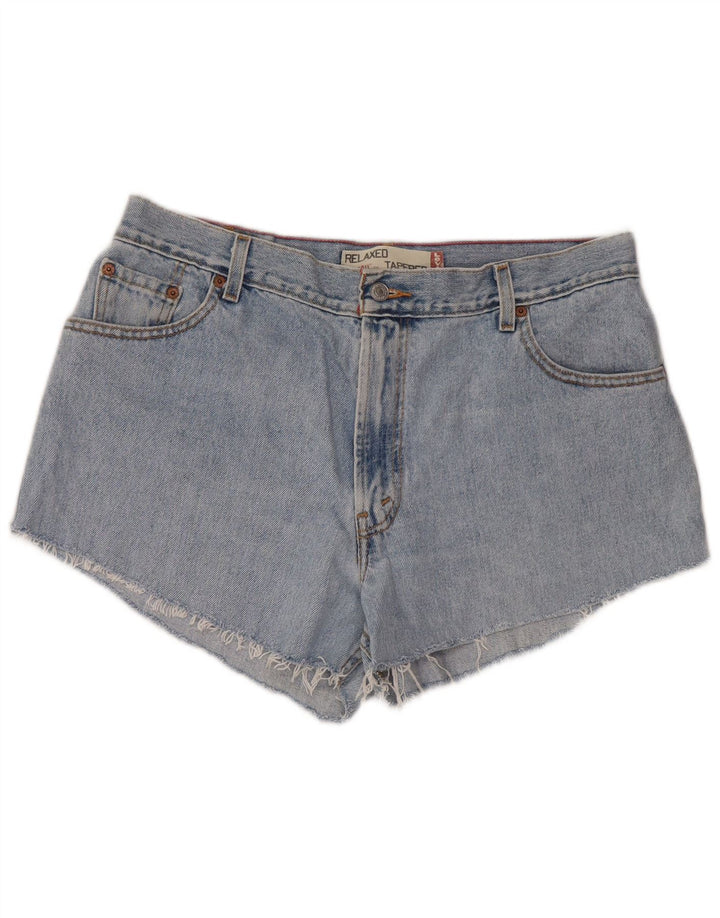 LEVI'S Shorts jeans feminino 550 com ajuste relaxado e cintura alta US 16 2XL W34 azul