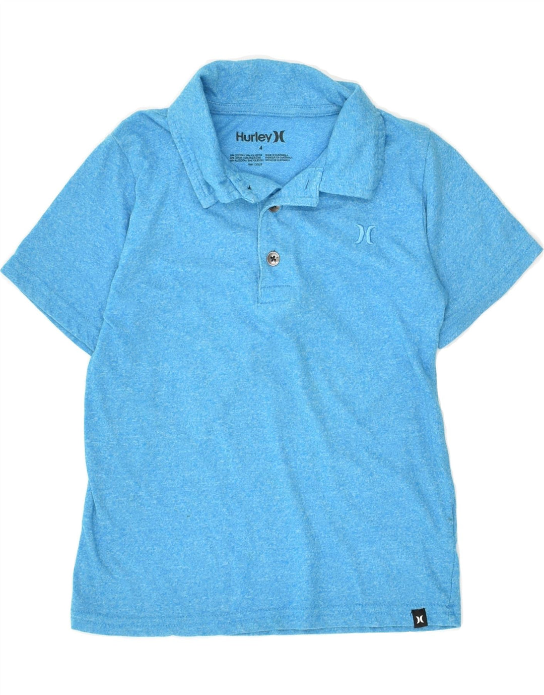 HURLEY Boys Polo Shirt 3-4 Years Blue Cotton | Vintage Hurley | Thrift | Second-Hand Hurley | Used Clothing | Messina Hembry 