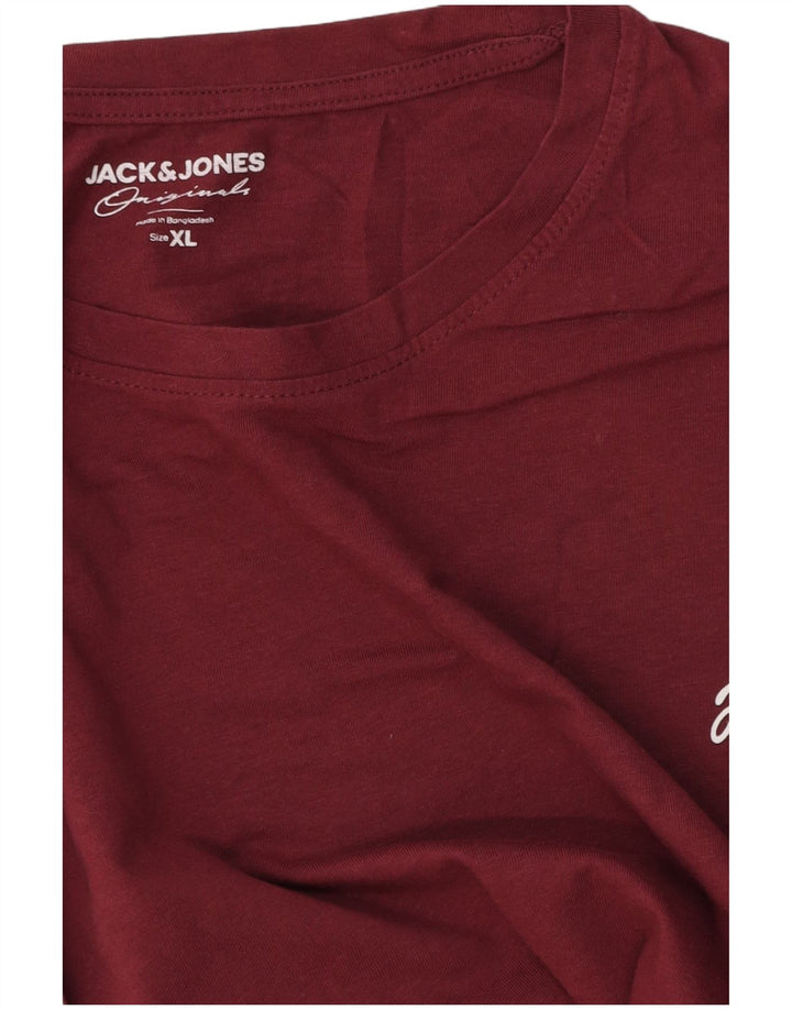 Camiseta masculina Jack & Jones Top XL Borgonha