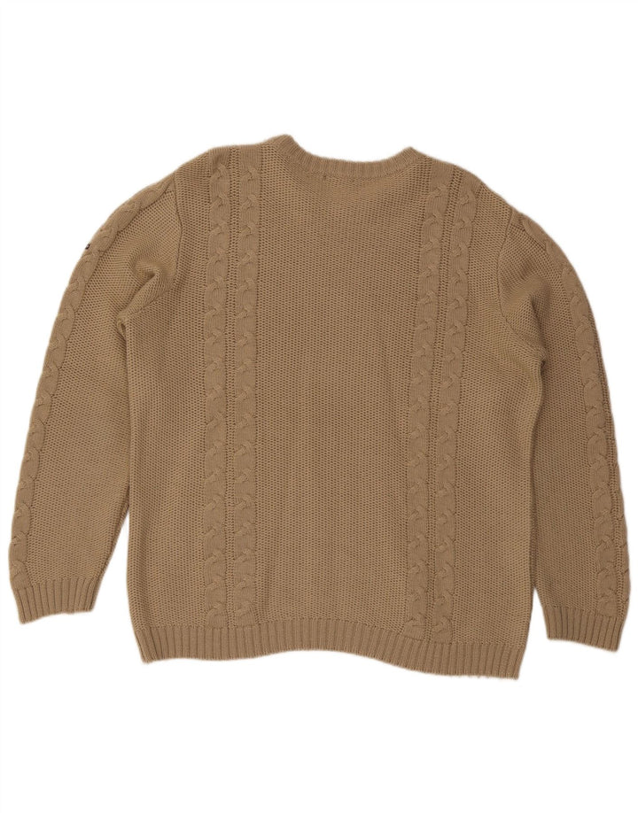 Suéter masculino Canadiens com gola canoa XL lã bege