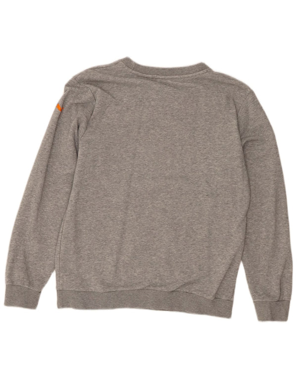 Puma moletom masculino gráfico jumper pequeno algodão manchado cinza