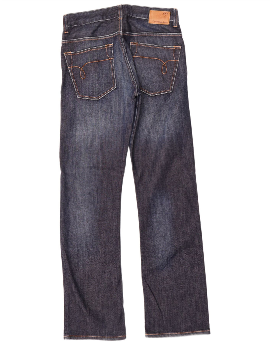 Calça jeans feminina Calvin Klein Bootcut W30 L32 azul marinho algodão