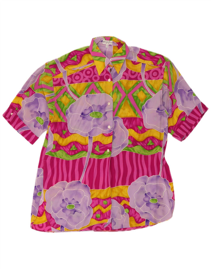 Camisa Longline Feminina Mario Pucci Cecconi IT 44 Médio Multicolorido Floral