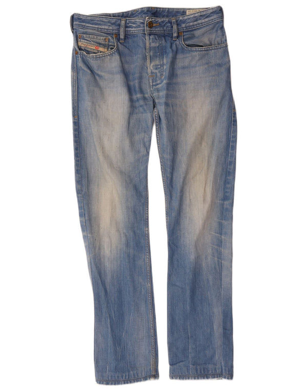 Diesel Masculino Zatiny Regular Bootcut Jeans W30 L30 Azul Algodão