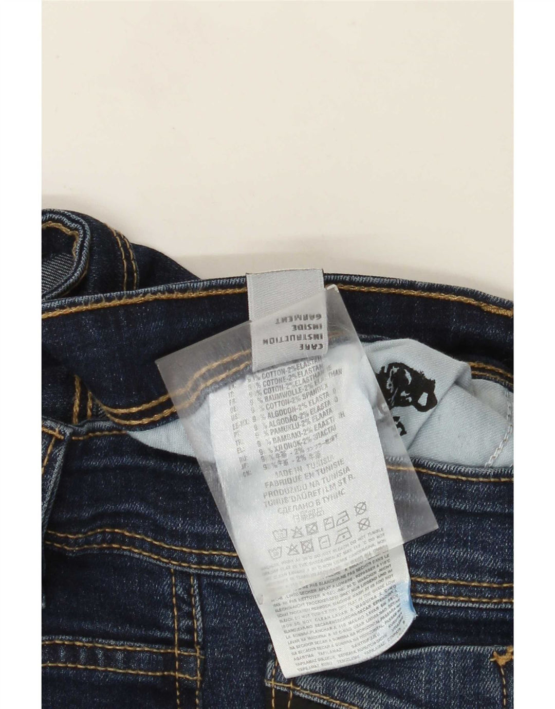 Jeans Slim Feminino Diesel W36 L31 Azul Algodão
