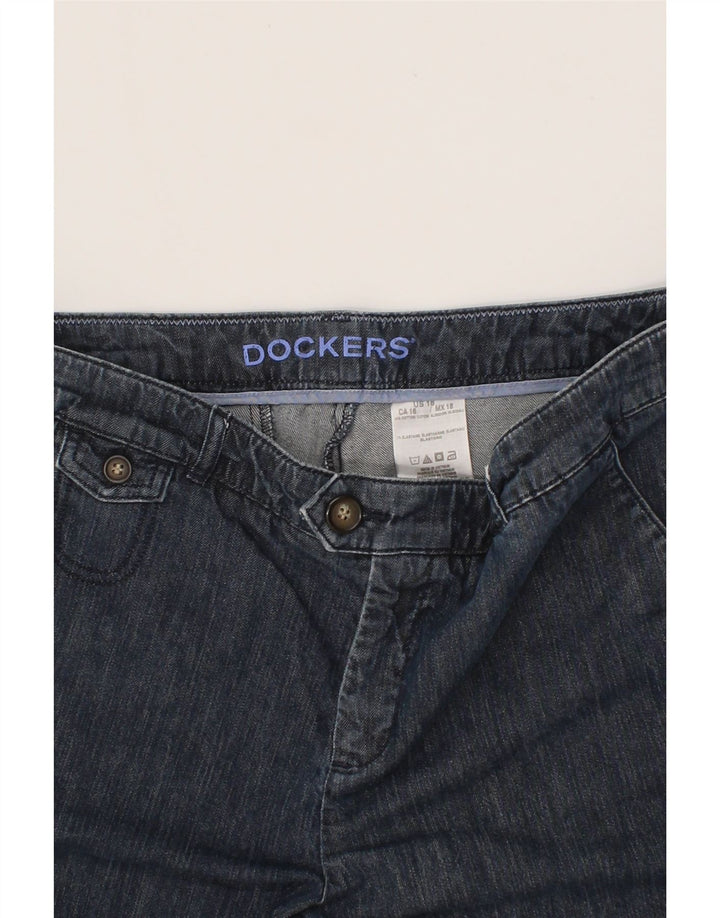 DOCKERS Womens Denim Shorts US 16 2XL W36  Blue Cotton Vintage Dockers and Second-Hand Dockers from Messina Hembry 