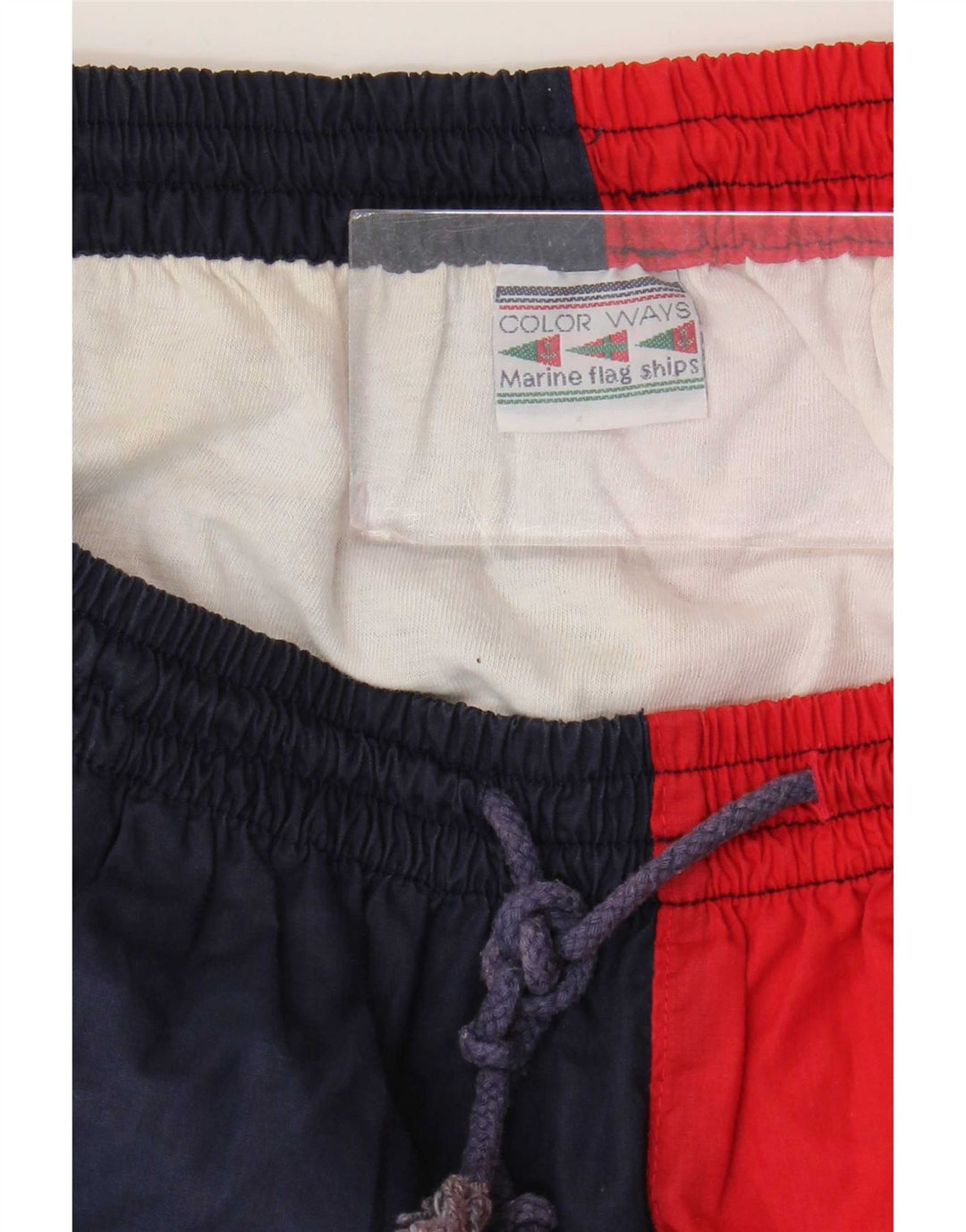 Shorts esportivos gráficos masculinos vintage XL poliéster colorblock multicolorido