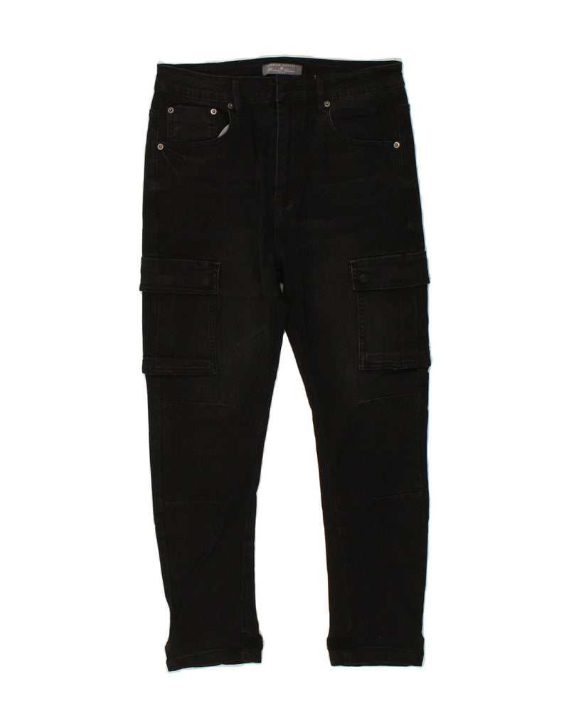 BRUNO BANANI Mens Cargo Slim Jeans W30 L26 Black Vintage Bruno Banani and Second-Hand Bruno Banani from Messina Hembry 