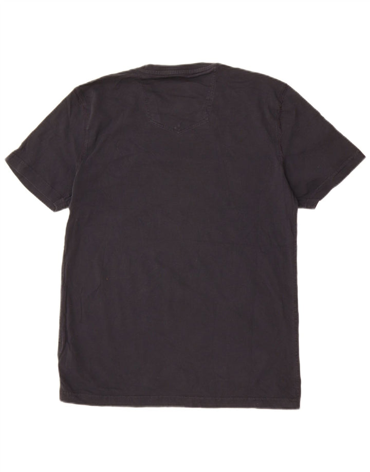 Camiseta masculina Fat Face Top médio algodão preto