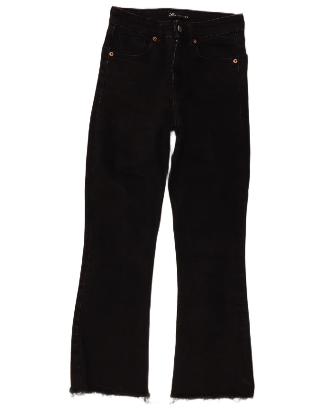 Zara Jeans feminino queimado EU 36 XS W26 L25 preto