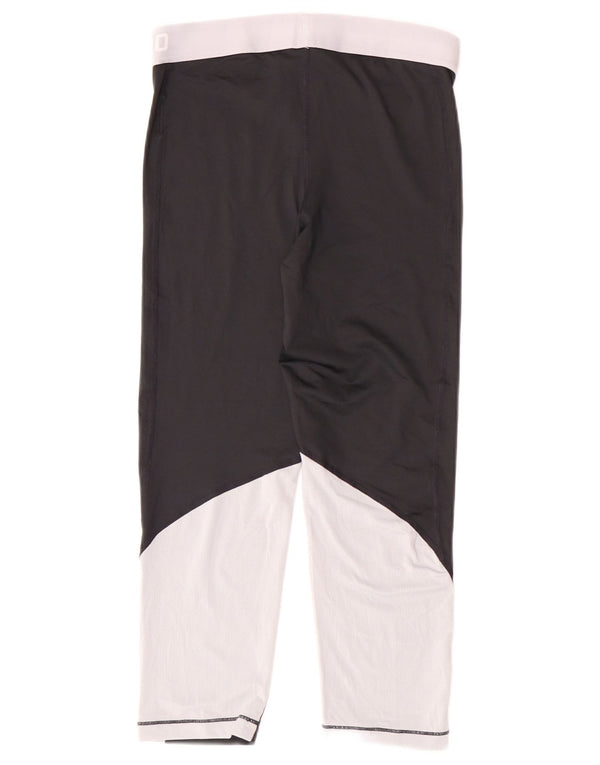 Nike Womens Dri Fit Leggings UK 14 Médio Preto Poliéster Esportes