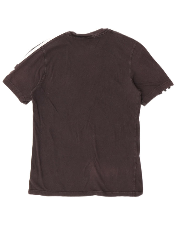 Camiseta masculina Adidas de manga curta Top XS preto algodão esportivo