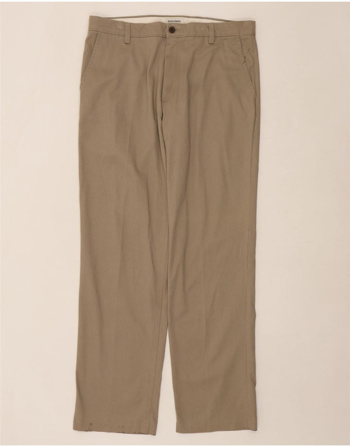 DOCKERS Mens Straight Chino Trousers W36 L34 Beige Cotton Vintage Dockers and Second-Hand Dockers from Messina Hembry 