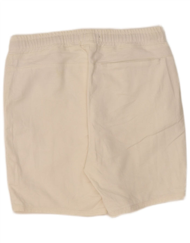Zara Shorts esportivos masculinos grandes de algodão branco
