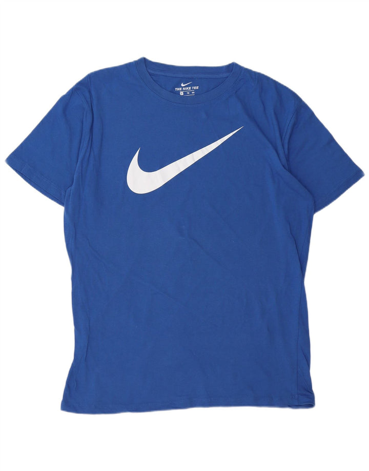 Camiseta gráfica masculina NIKE XL azul algodão
