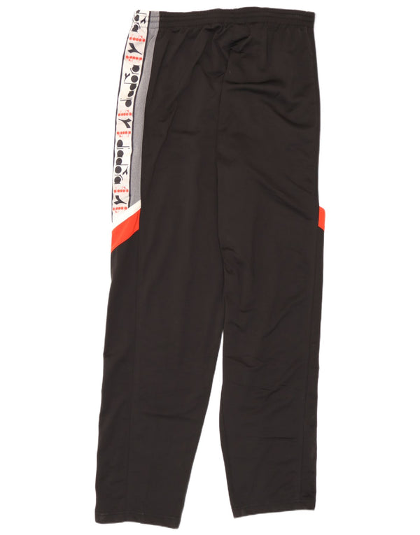 Calça de treino gráfico masculino Diadora UK 46 XL preto colorblock