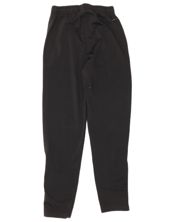 Calças de treino Adidas meninos 11-12 anos preto poliéster esportivo