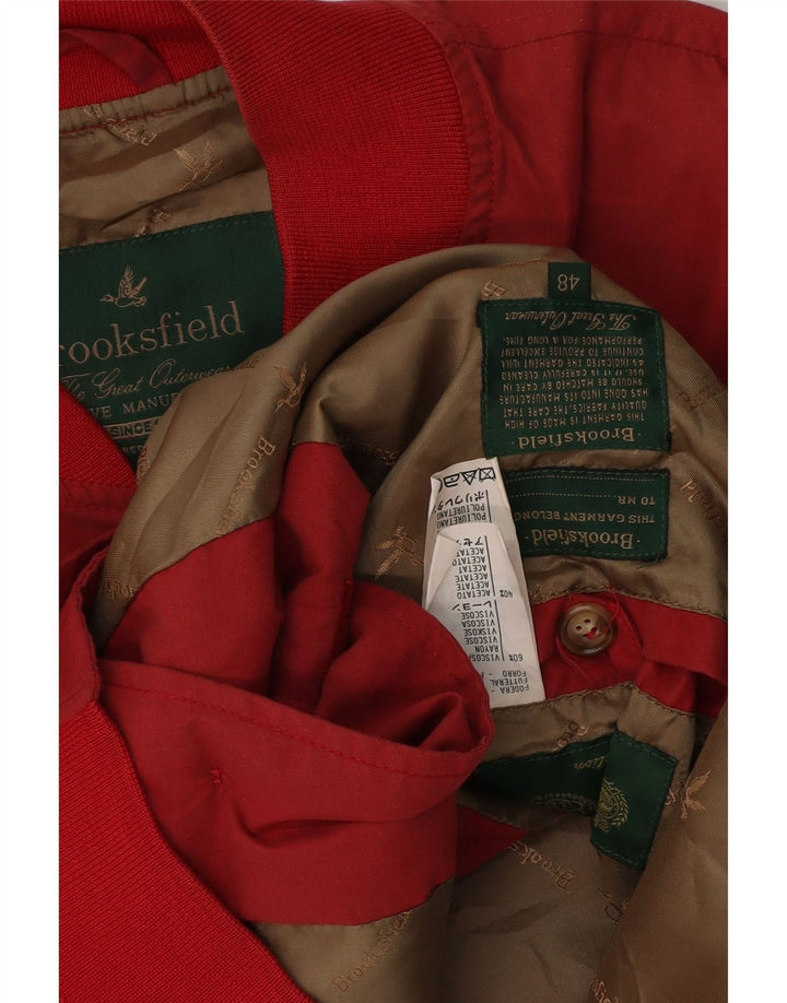 Jaqueta bomber masculina Brooksfield IT 48 Viscose vermelha média