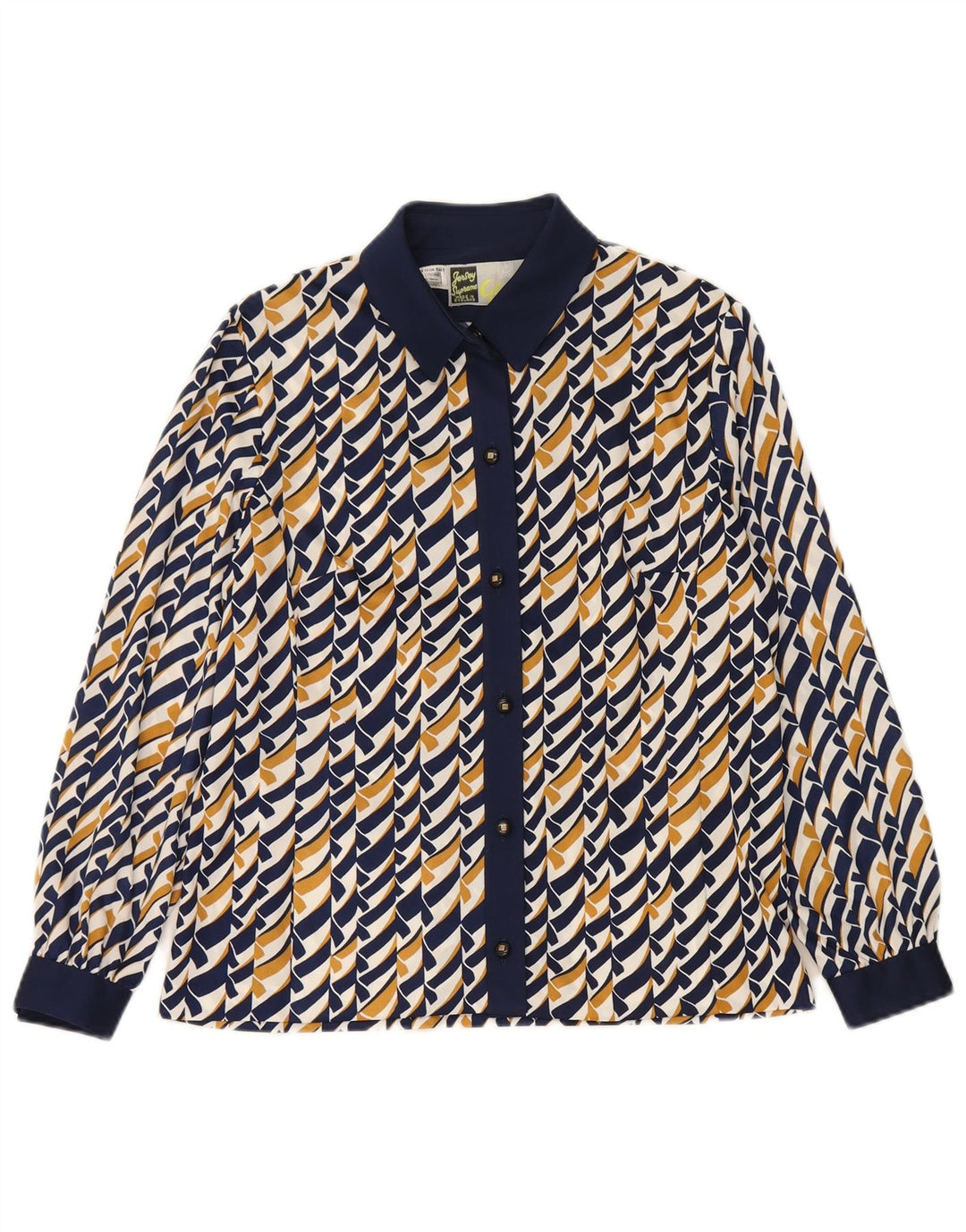 Blusa feminina GLASER com estampa abstrata UK 14 média multicolorida