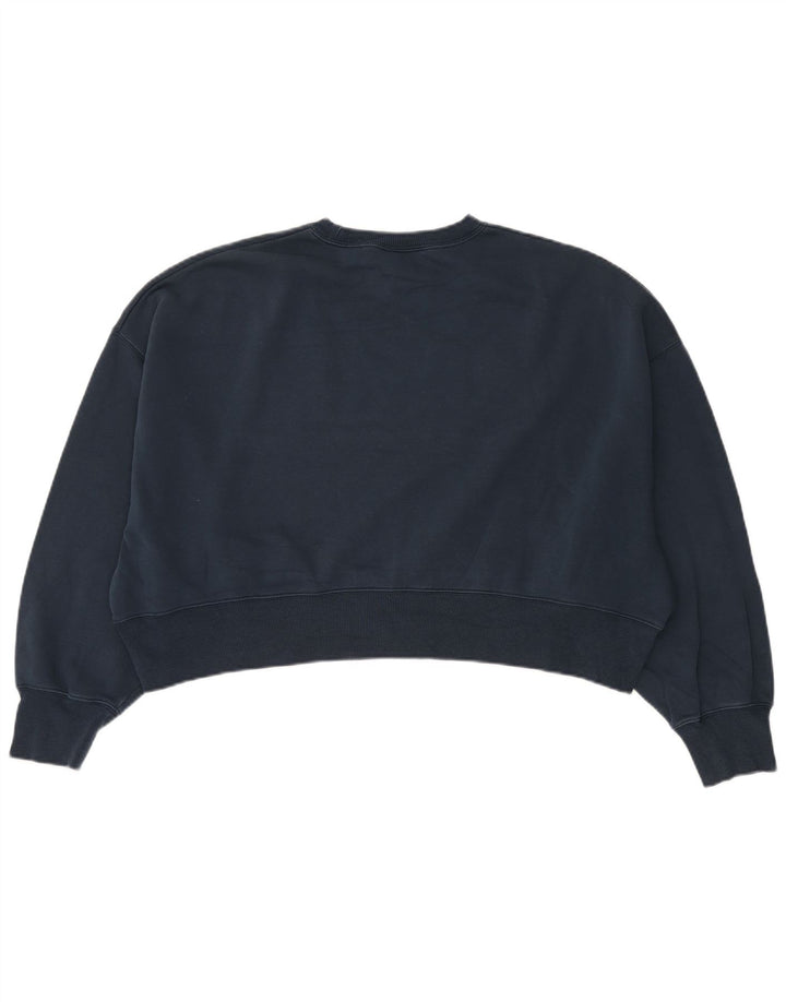 Suéter Nike Feminino Oversized Crop Graphic Jumper UK 14 Médio Azul Marinho