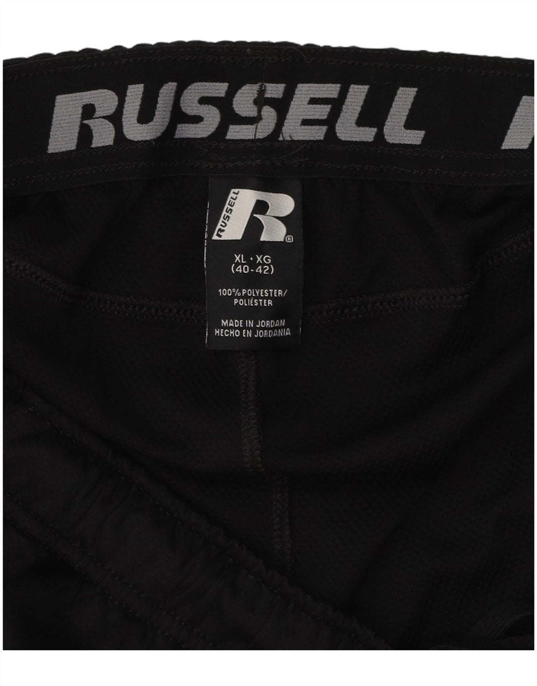 Shorts esportivos masculinos RUSSELL ATLÉTICO XL preto poliéster