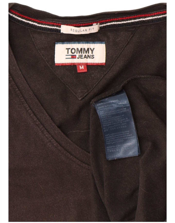Camiseta masculina Tommy Hilfiger Top médio algodão preto