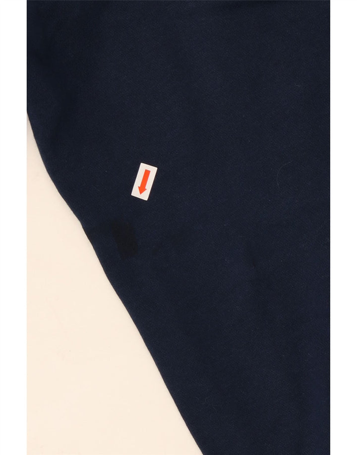 Calça de treino masculina ADIDAS Joggers UK 42/44 grande algodão azul marinho