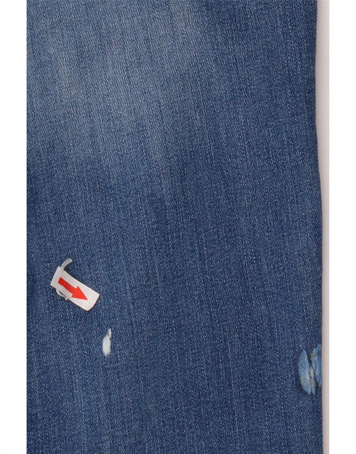 Lee Womens Marion Straight Jeans W30 L31 Azul Algodão