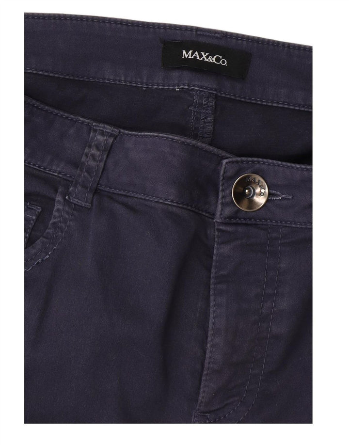 Calça casual justa feminina MAX & CO. W31 L29 azul marinho