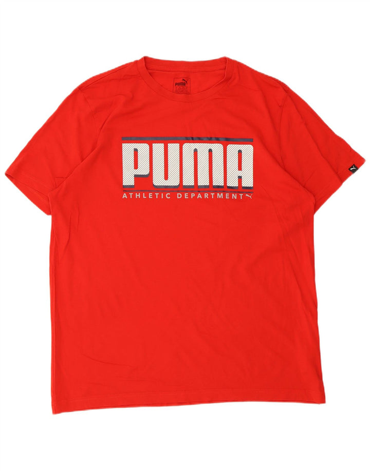 Puma Camiseta Masculina Graphic Top XL Algodão Vermelho