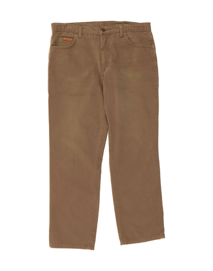 WRANGLER Mens Texas Straight Casual Trousers W36 L30 Beige Cotton Vintage Wrangler and Second-Hand Wrangler from Messina Hembry 