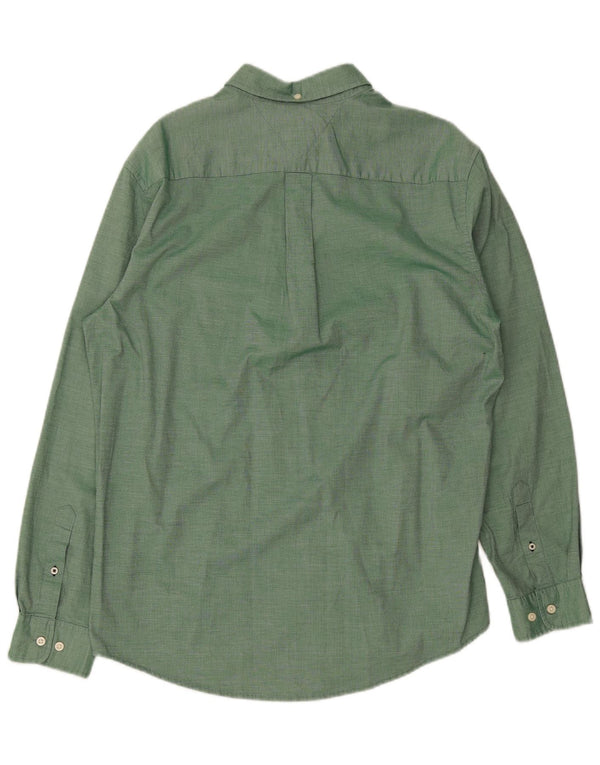 Camisa masculina Tommy Hilfiger Classic Fit grande algodão verde