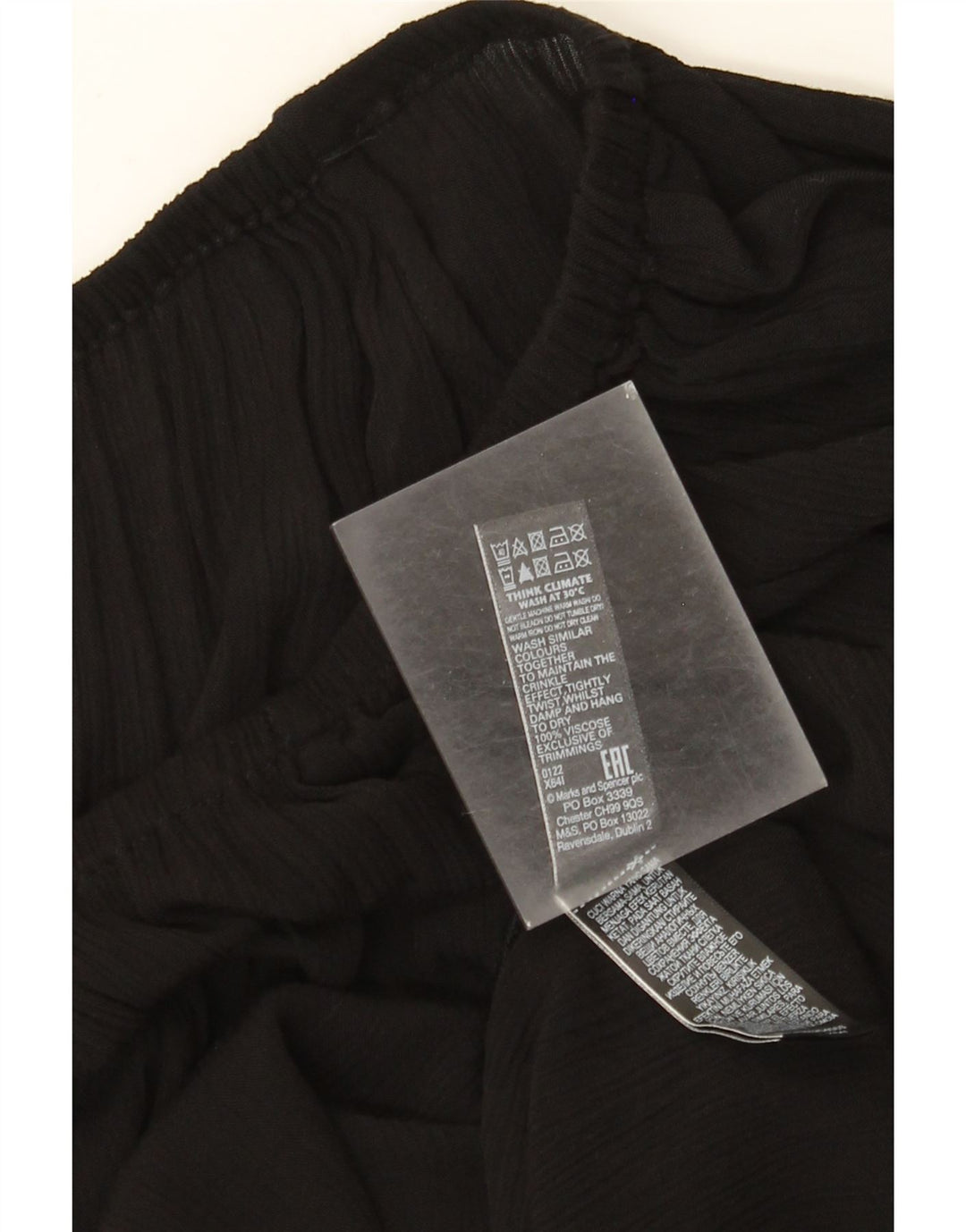 Vestido feminino Marks & Spencer UK 14 grande viscose preta