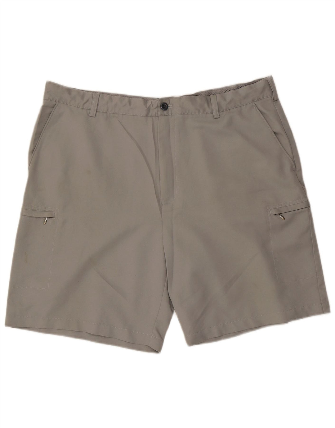 Izod Mens Cargo Shorts W40 XL Cinza Poliéster