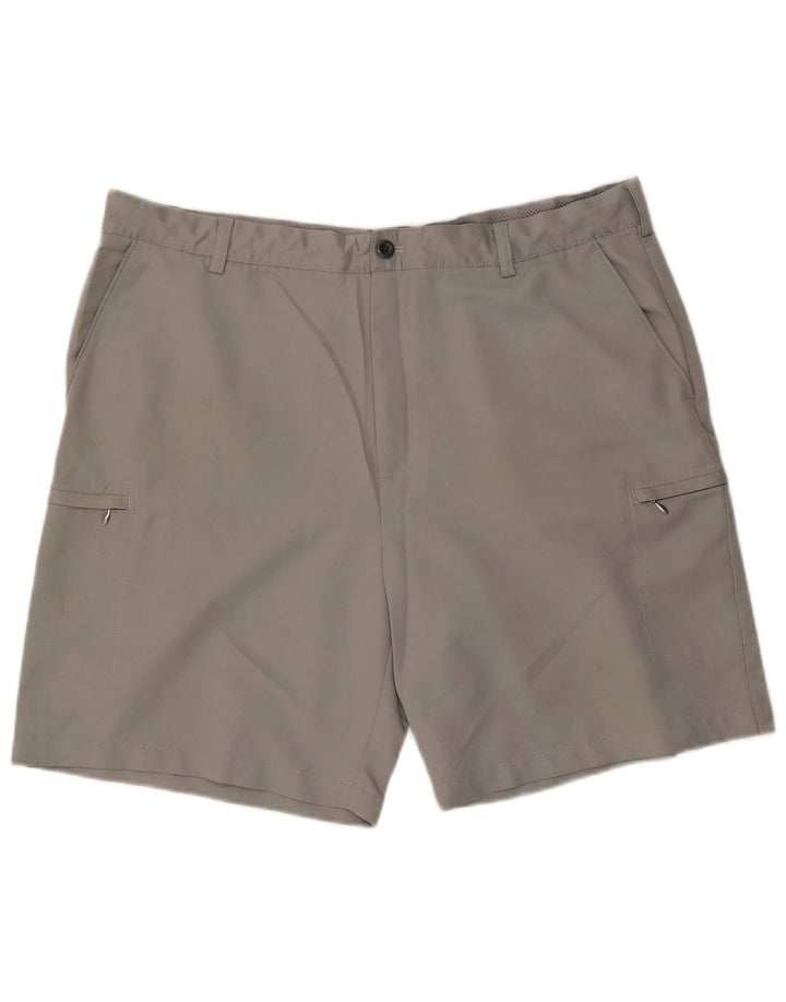 Izod Mens Cargo Shorts W40 XL Cinza Poliéster