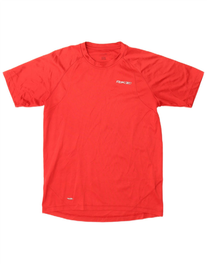 Camiseta masculina REEBOK top pequeno poliéster vermelho
