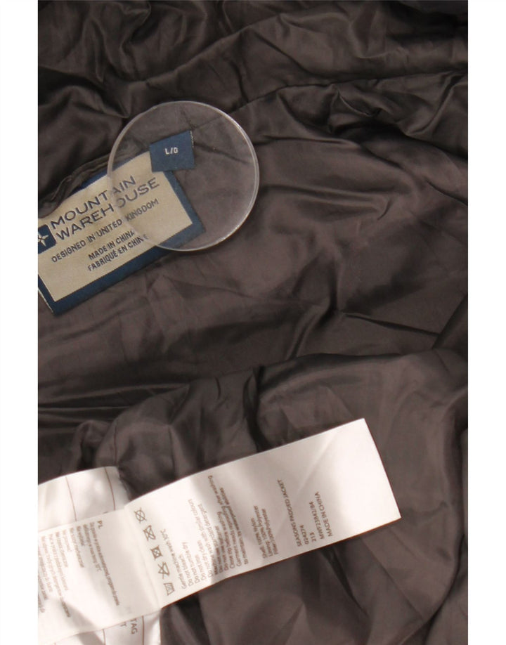 Jaqueta masculina acolchoada com capuz MOUNTAIN WAREHOUSE Reino Unido 40 grande bloco colorido preto