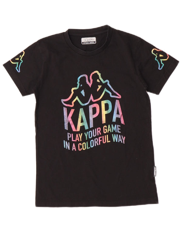 Top Kappa Girls Graphic 11-12 Anos Preto