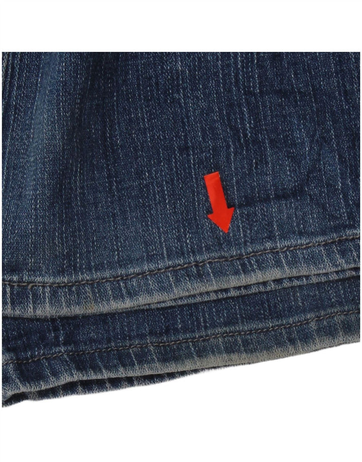 Calça jeans feminina Levi's 518 Super Low Bootcut W30 L30 azul algodão