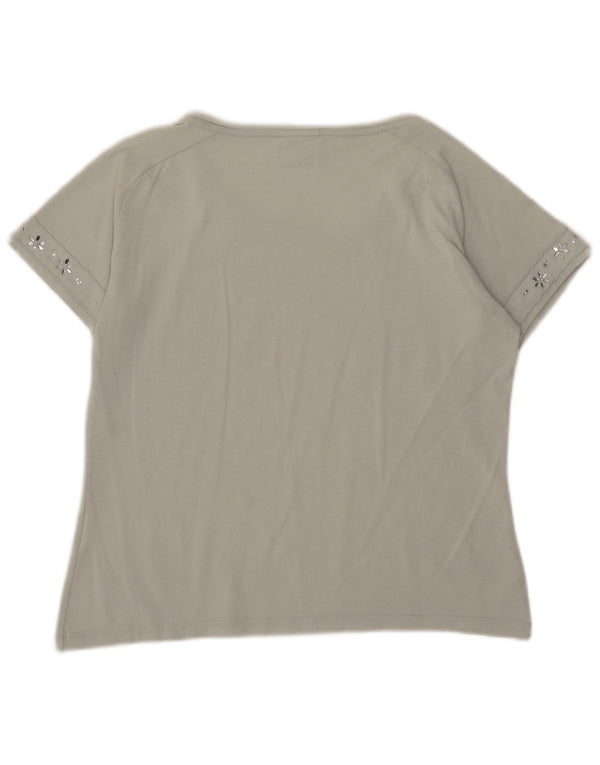 Camiseta feminina Champion Easy Fit Top UK 14 Verde Médio