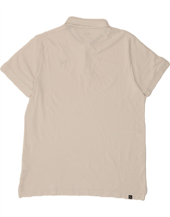 PUMA Mens Polo Shirt XL White Cotton Vintage Puma and Second-Hand Puma from Messina Hembry 