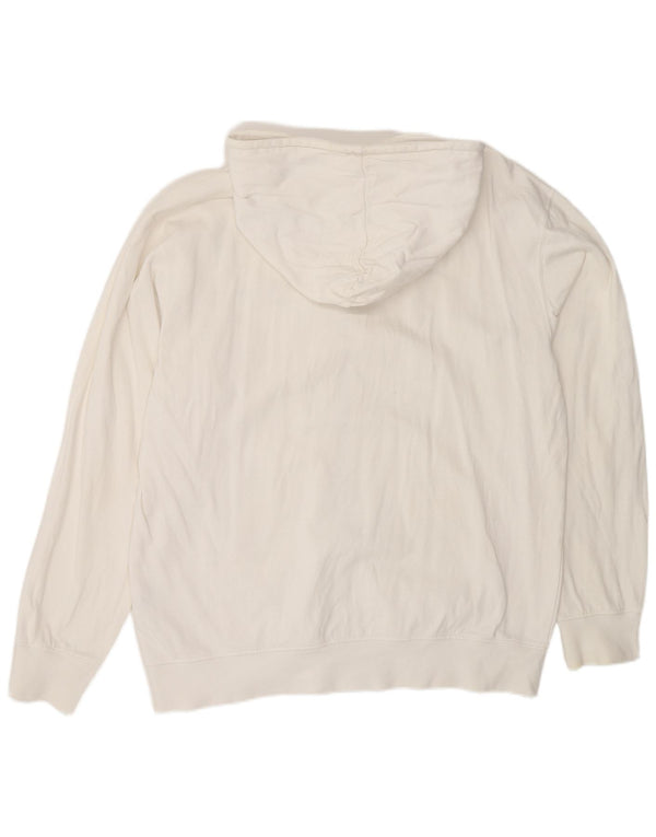 Suéter masculino Champion com capuz e zíper XL algodão branco