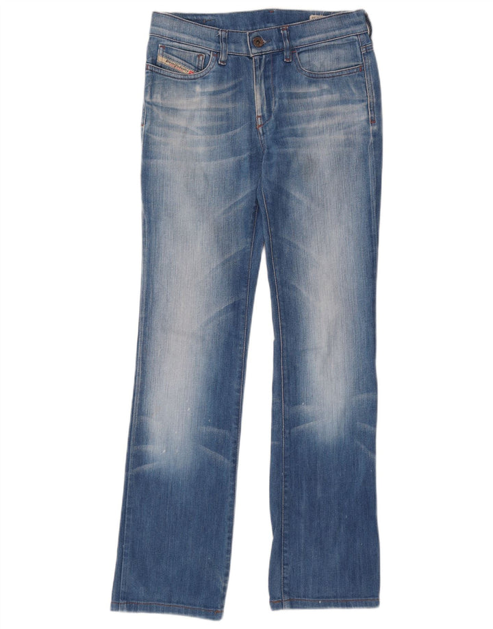 Diesel feminino Bootzee Slim Bootcut jeans W25 L30 algodão azul