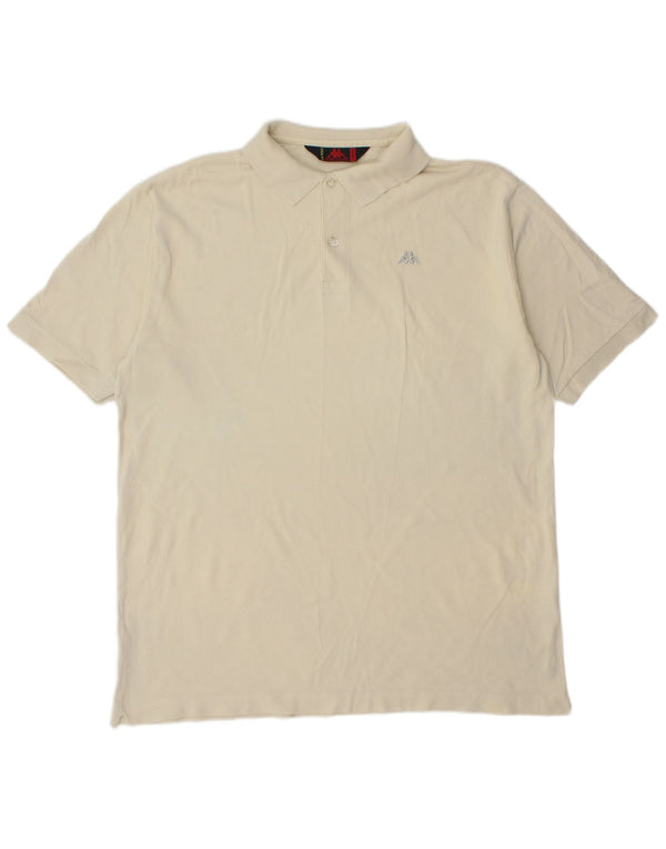 Camisa polo masculina Kappa XL algodão branco