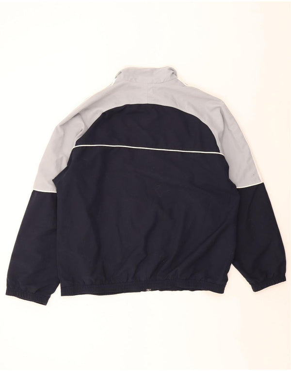 Adidas Mens Tracksuit Top Jacket UK 40/42 Médio Azul Marinho Colorblock