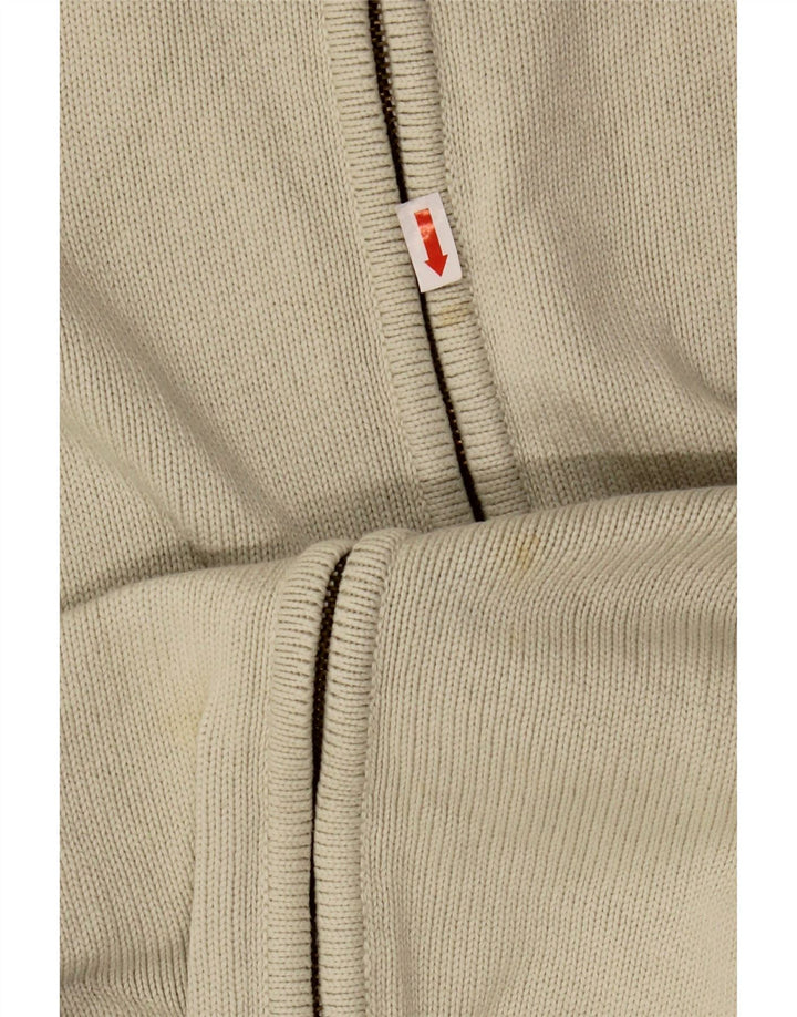 Suéter cardigã masculino Zara XL algodão branco